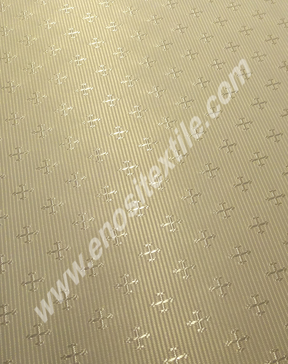 KL-019 White-Silver Brocade Fabrics